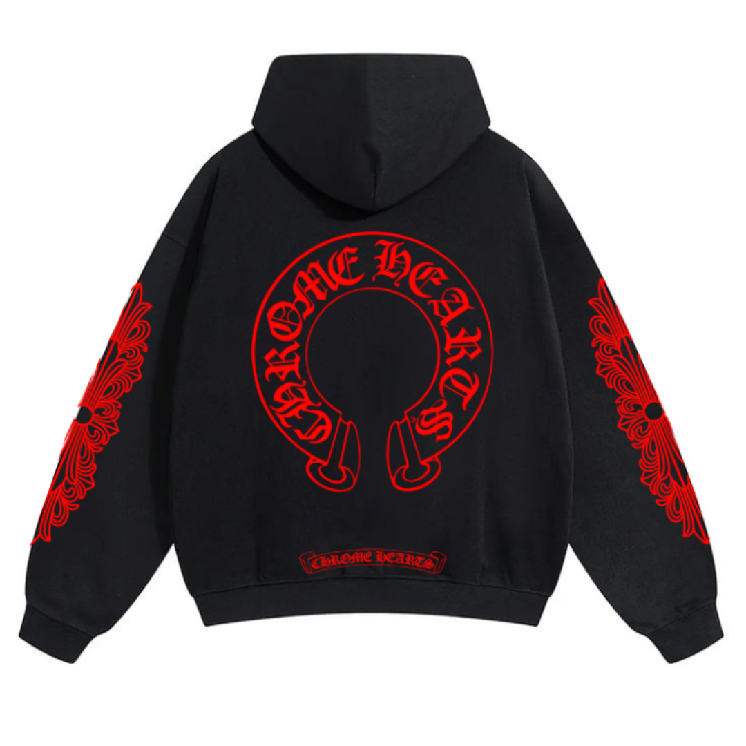 CHROME HEARTS RED HOODIE