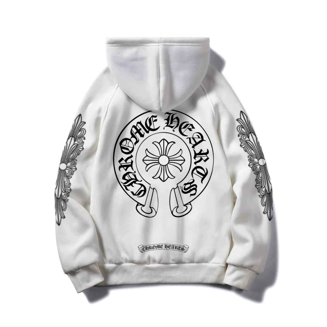 CHROME HEARTS WHITE HOODIE