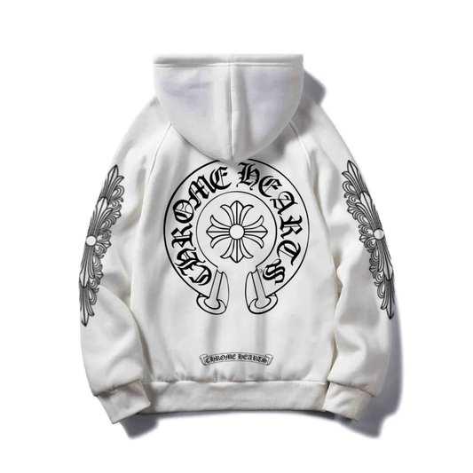 CHROME HEARTS WHITE HOODIE
