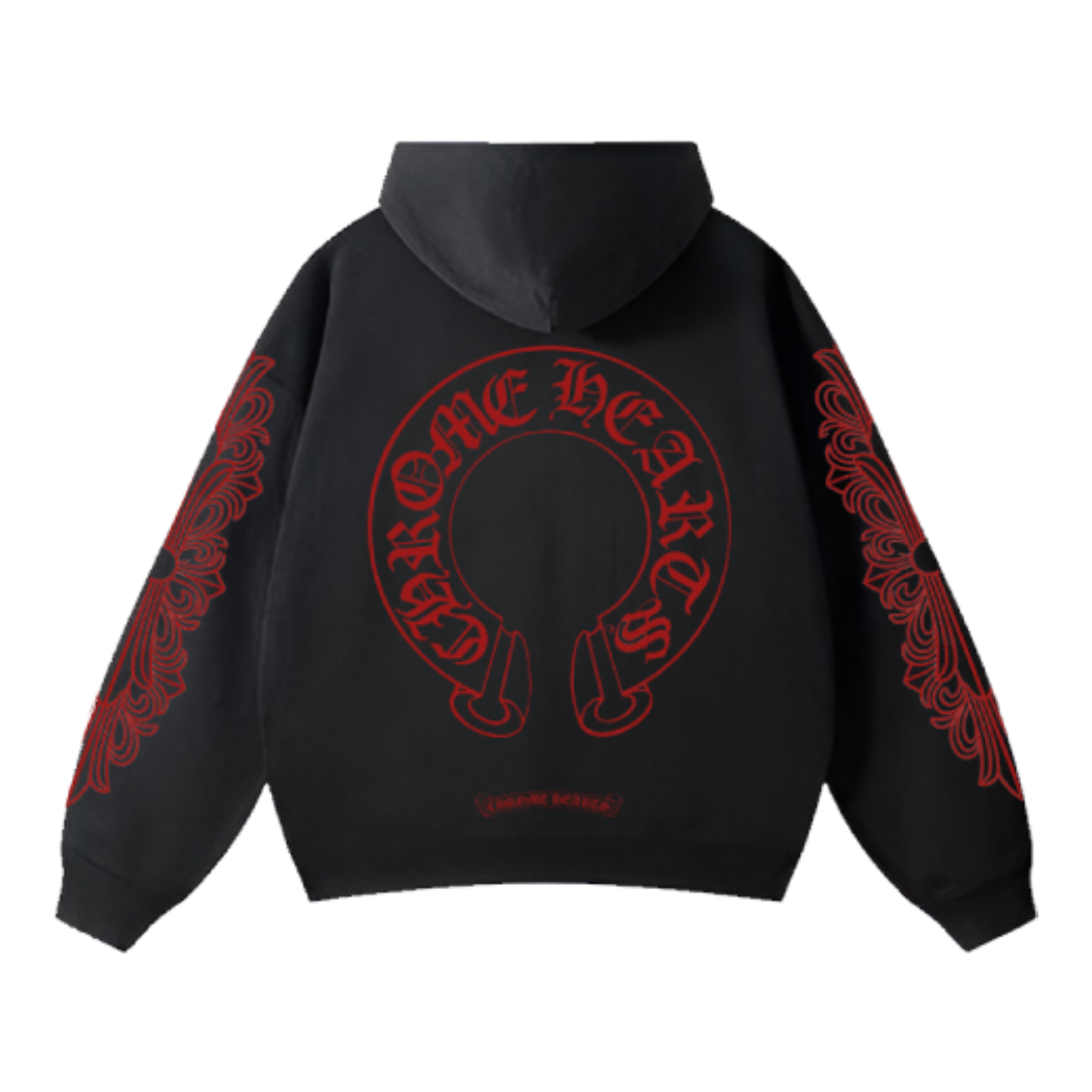 CHROME HEART RED HOODIE