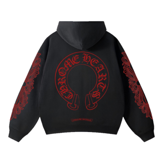 CHROME HEART RED HOODIE